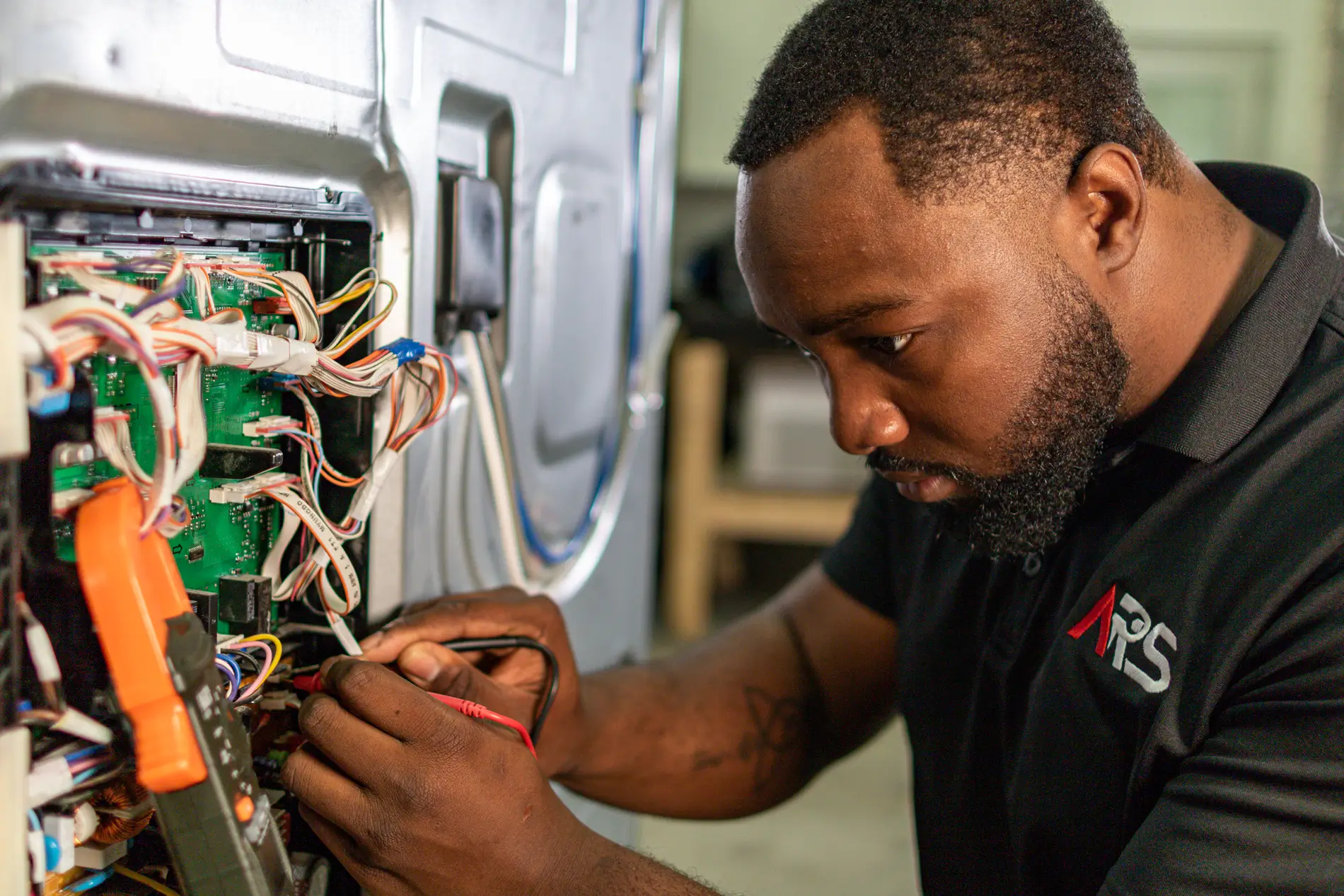 White Nissan van with ARS logo